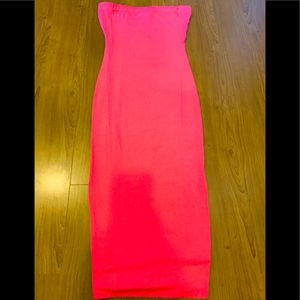 Hot Pink Tube Dress